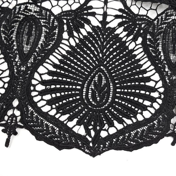 Lane Bryant Black Crochet Front Tank Top Sz 22/24 - Picture 5 of 9